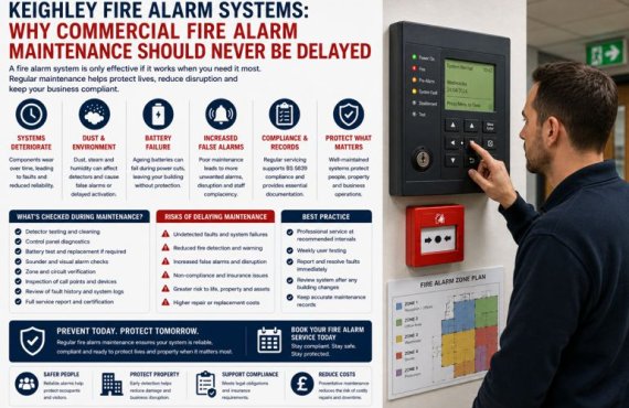 Keighley Fire Alarm Systems: Why Commercial Fire Alarm Maintenance Should Never Be Delayed